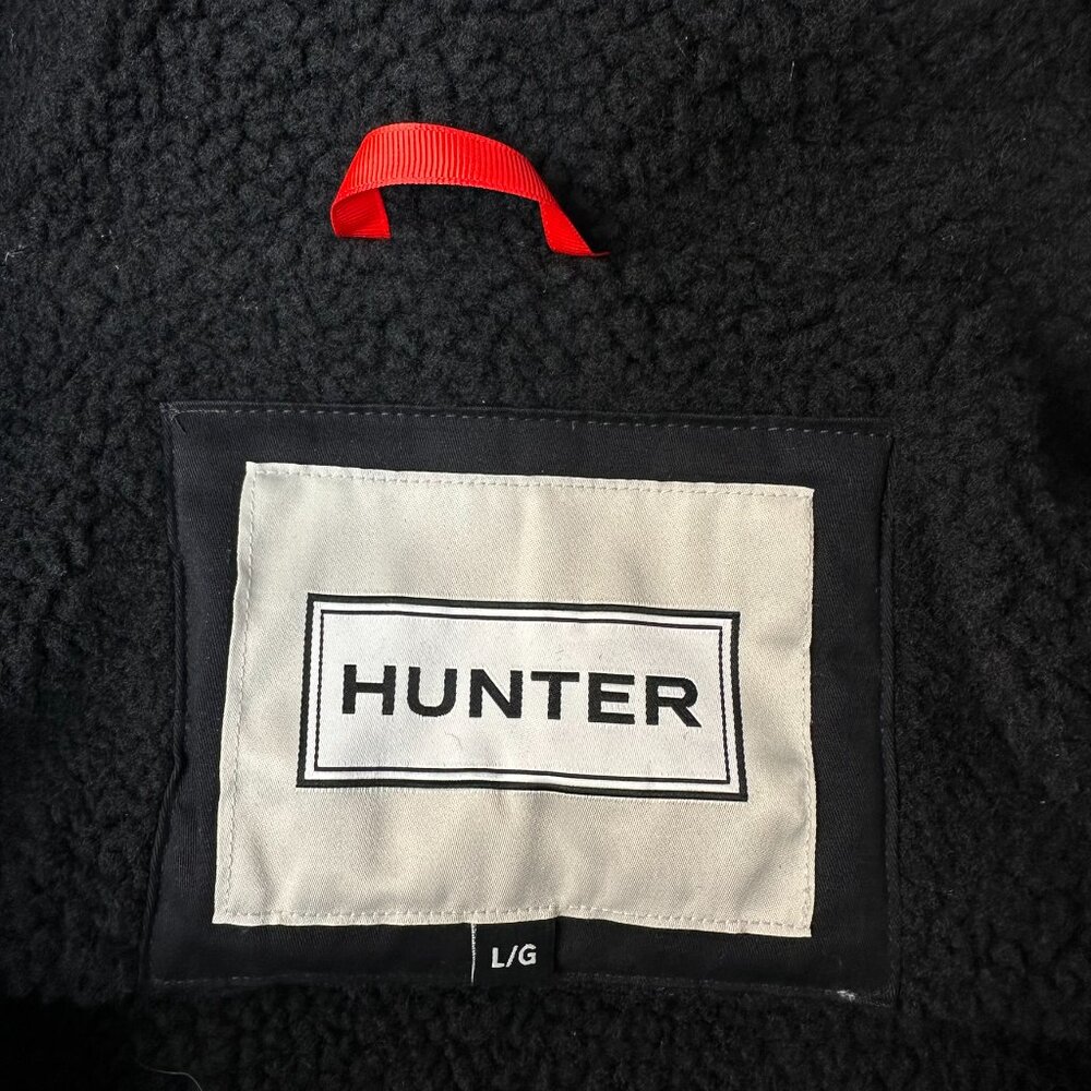 Hunter Women's Sherpa Lined Insulated Quilted Hooded Winter Field Jacket, Black - Picture 8 of 16